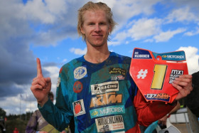 Aki Manninen voitti 2016 MX1-luokan Suomen mestaruuden. Kuva: Jani Hovi