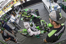 Dylan Ferrandis otti MX2-luokan voiton viikonloppuna. Kuva: Monster Energy