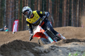 Erki Kahro oli MX1-luokassa aika-ajojen nopein kuljettaja. Kuva: Jani Hovi / Xracing