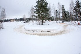 Aivan viime vuoden lumimäärää ei Hyvinkäällä toistaiseksi ole.