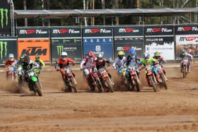 Jere Haavisto (142) on EMX250-luokan sarjapisteissä sijalla 13. tällä hetkellä. Kuva: Jani Hovi / Xracing
