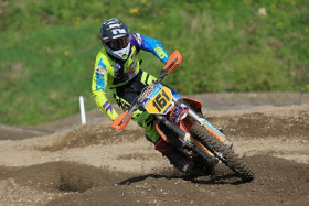 Viime vuoden MX1-luokan Suomen mestari Aki Manninen pääsee aloittamaan SM-sarjan kotiradaltaan. Kuva: Jani Hovi / Xracing