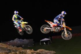 Ken Roczen ja Ryan Dungey järjestivät katsojille hienon shown. Kuva: Jani Hovi / Xracing