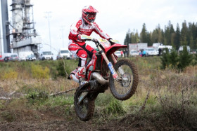 Eemil Pohjola lensi GasGasilla voittoon Vantaalla. Kuva: Jani Hovi / Xracing