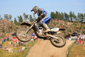 Harri Kullas vauhdissa Uddevallassa.