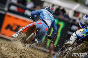 Jere Haavisto keräsi mukavan pistepotin Venäjältä. Kuva: MXGP