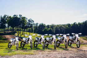 Husqvarnan vuoden 2016 MX-mallisto. Kuva: Husqvarna