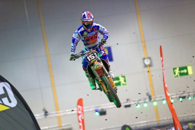 Harri Kullas avasi talven SX-kauden kahdeksannella sijalla. Kuva: Jani Hovi / Xracing