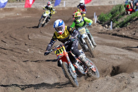 Erki Kahro otti Hyvinkäällä molempien MX1-luokan SM-erien voitot. Kuva: Jani Hovi / Xracing