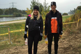 Annamaria Karikuusi ja Eemil Helander ovat jo ehtineet kävelemään kilpailun maastokokeet läpi.