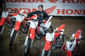 Emil Weckman lähtee hyvillä mielillä uuteen kauteen. Kuva: Team Manninen Bros Honda